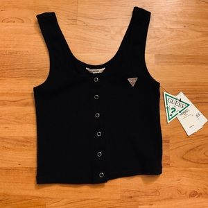 GUESS Logo Crop Tank